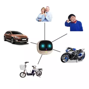 ReachFar RF-V47 Mini GPS sledovač pro domácí mazlíčky s LED světlem a silikonovým pouzdrem (Černý)