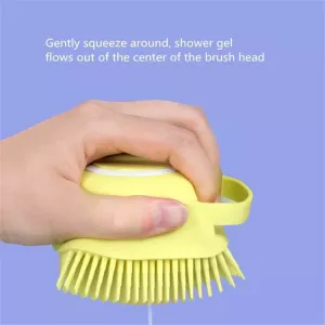 Masážní kartáč na koupání pro psy – rukavice s kartáčem (náhodná barva) TopTechnology