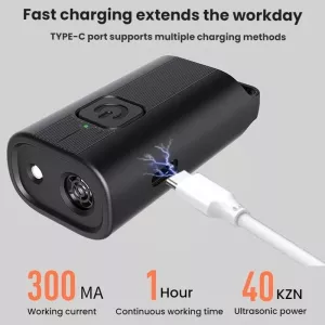 Mini venkovní ultrazvukový odpuzovač psů s vysokým výkonem (černý) TopTechnology Mini venkovní ultrazvukový odpuzovač psů s vysokým výkonem (černý) TopTechnology