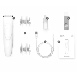 Original Xiaomi Youpin Pawbby Profesionální nůžky pro psy s elektrickým nabíjením (Bílé) TopTechnology