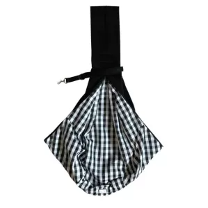 Pet Outing Carrier Bag - Bavlněná messenger taška pro domácí zvířata, černá TopTechnology Pet Outing Carrier Bag - Bavlněná messenger taška pro domácí zvířata, černá TopTechnology