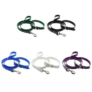 TPU materiál vodítko pro psy s teleskopickým tažením, velikost S, délka: 120 cm, obvod krku: 40 cm (černé) TopTechnology