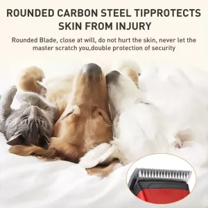 VGR V-202 Elektrický stříhací strojek pro domácí zvířata (Červený) TopTechnology