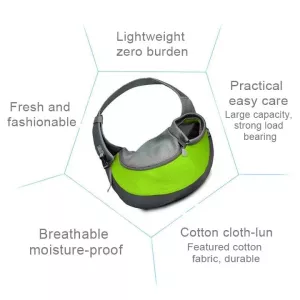 Sling taška pro psy a kočky, hands-free, modrá, velikost S