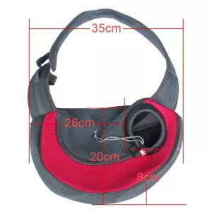 Sling taška pro psy a kočky, hands-free, modrá, velikost S