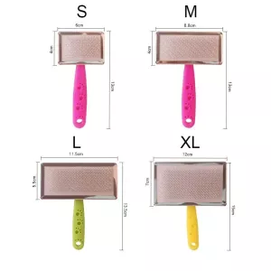 BG-W1347 Hřeben na odstranění chlupů pro domácí zvířata - S, dodání náhodné barvy TopTechnology