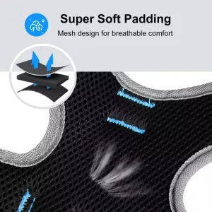 FunAdd Reflexní nylonový postroj pro psy, velikost M (modrý) TopTechnology