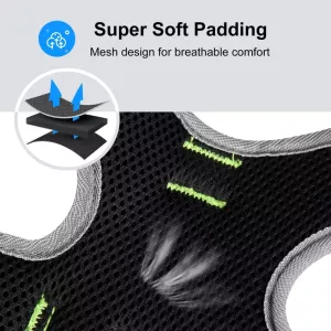 FunAdd Reflexní prodyšný nylonový postroj pro psy, velikost: M (zelený) TopTechnology