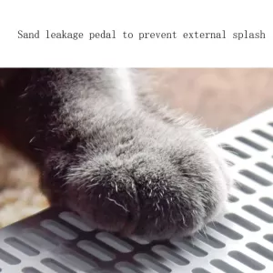 Polouzavřená kočičí toaleta čtvercová pro domácí mazlíčky, velikost: Velká TopTechnology