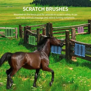 Velký automatický škrabák a masážní pomůcka pro kočky a psy (náhodná barva) TopTechnology