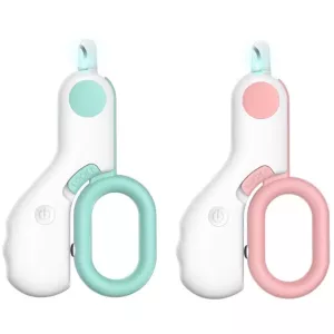 Zastřihovače nehtů pro domácí zvířata s LED světlem (Růžová) TopTechnology