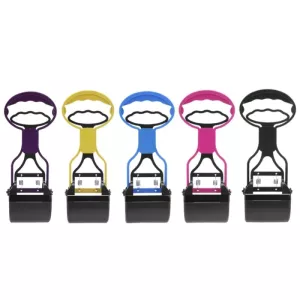 Dlouhá rukojeť na sběr výkalů pro psy a kočky (fialová) TopTechnology