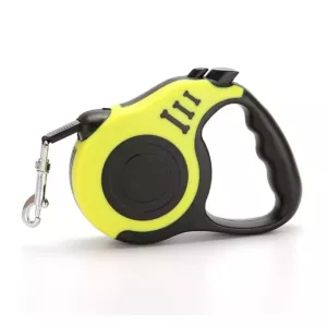 Automatické zatahovací vodítko pro psy 5m (Žluté) - ideální pro malé a střední psy TopTechnology