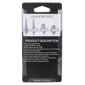 LED Noční Světlo Bezpečnostní Obojek pro Mazlíčky Silikonový Přívěsek (Modrý) TopTechnology