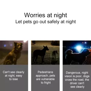 LED noční světlo pro domácí zvířata - silikonový přívěsek (růžový) TopTechnology