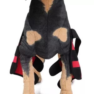 Ochranný kryt na nohu pro psy, model Classic (červený), velikost L TopTechnology