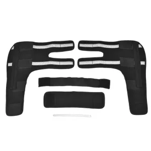 Ochranný obvaz na nohy pro psy, M (Model s oporou – červený) TopTechnology