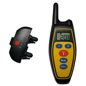 Vodotěsný obojek pro psy se vzdáleným ovládáním a vibrací (Žlutý) TopTechnology