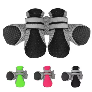 4v1 Pet Shoes pro psy - Chůze pro malé psy, Velikost: L (Růžová) TopTechnology
