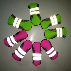 4v1 Pet Shoes pro psy - Chůze pro malé psy, Velikost: L (Růžová) TopTechnology