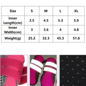 Čtyřfunkční psí boty pro malé psy - Velikost S (Růžová) TopTechnology