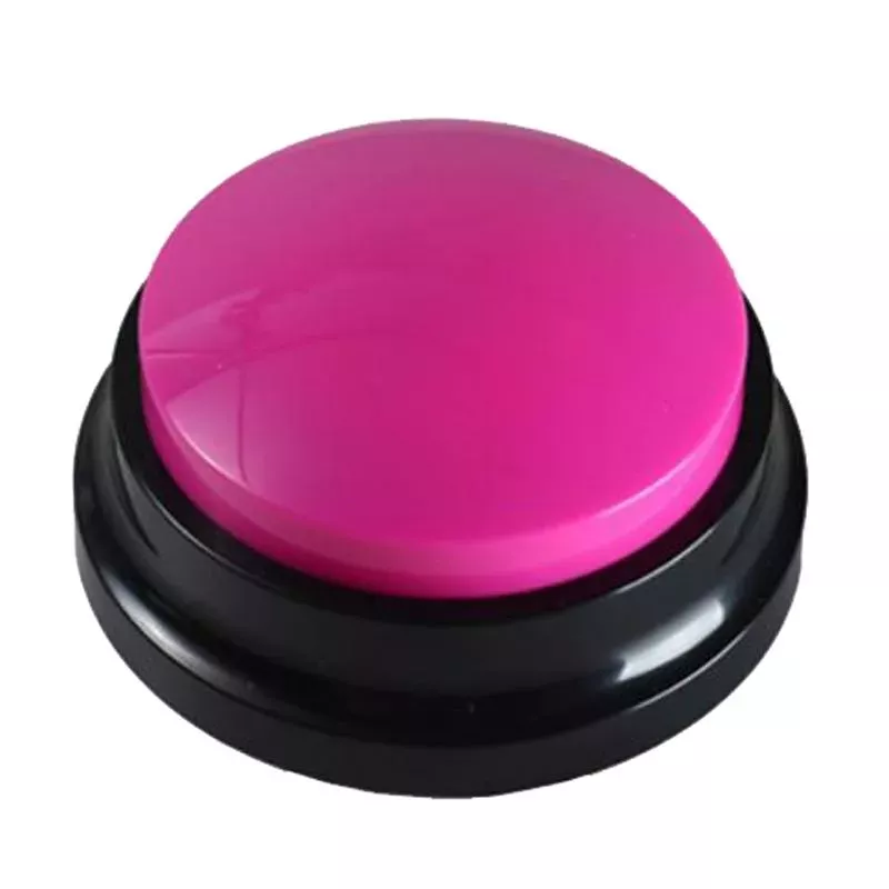 Hlasový tlačítko pro domácí mazlíčky, model nahrávání (Růžová červená) TopTechnology