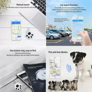 HYC09 Mini Pet Smart Wear GPS Bluetooth Locator Tracker (Růžový) TopTechnology