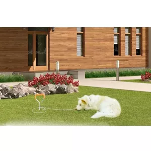 Kovový šroubový kolík pro psy s rukojetí, velikost 45cm*9mm TopTechnology