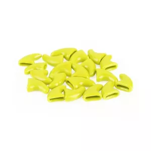 20 PCS Silikonové měkké nehtové kapsle pro kočky - ochrana drápků (Velikost: L, Žlutá) TopTechnology