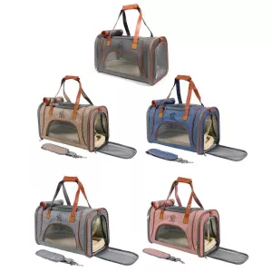 LDLC QS-012 Přenosná ekologická taška pro domácí mazlíčky (Denim Blue) TopTechnology