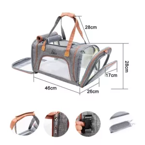 LDLC QS-012 Přenosná ekologická taška pro domácí mazlíčky (Denim Blue) TopTechnology