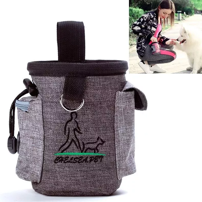 Pet Training Waist Bag Outdoor Multifunctional Snack Bag Pet Supplies (Šedá) TopTechnology