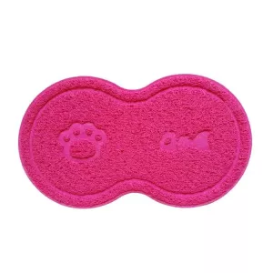 Podložka pro kočičí záchod Lovely PVC, proti skluzu, růžová (osmihranná) TopTechnology