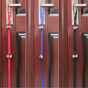 Vodítko s tréninkovým zvonem pro psy, nylonové, černé TopTechnology