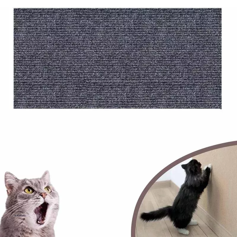 30 x 100 cm Úprava Samolepicí Kočičí Škrabací Rohož - DIY Kočičí Škrabadlo (Tmavě Šedé)