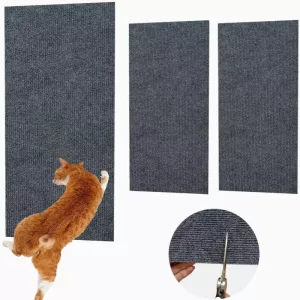 60 x 100cm Samolepicí Kočičí Škrabadlo a Škrabací Mat - Šedé