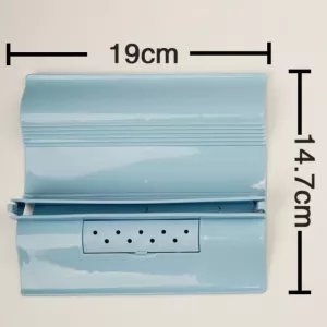 Masážní kartáč pro kočky Fixed Door s odstraňovačem chlupů - modrý
