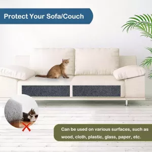 Samolepící kočičí škrabadlo 40 x 100 cm - DIY škrabací rohož (tmavě šedá)