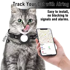 Anti ztrátový adresní přívěsek na obojek pro pet s zvonkem pro Airtag (Růžový)