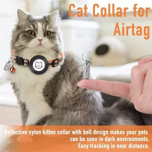 Anti ztrátový adresní přívěsek na obojek pro pet s zvonkem pro Airtag (Růžový)