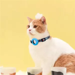 Barevný zvonkový střapec pro pet collar s Airtag trackerem (zelený)