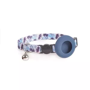 Přenosný držák na AirTag pro obojek domácího mazlíčka s designem Noční pláž