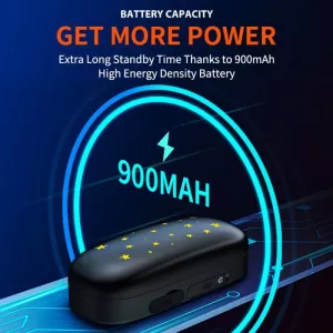 RF-V53 IP67 Vodotěsný GPS Obojek pro Domácí Zvířata - Černý