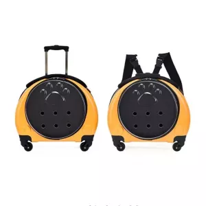 Přenosná taška pro domácí zvířata Pet Trolley Case Got Out (Zlatá)