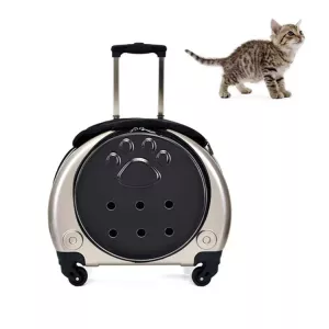Přenosná taška pro domácí zvířata Pet Trolley Case Got Out (Zlatá)