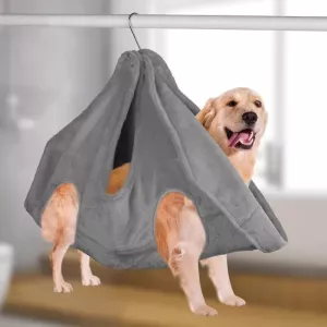 Houpací síť pro kočky a psy - střední 30cm (šedá)