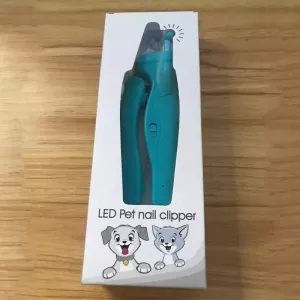 Zastřihovač nehtů pro domácí mazlíčky s LED osvětlením, bílý