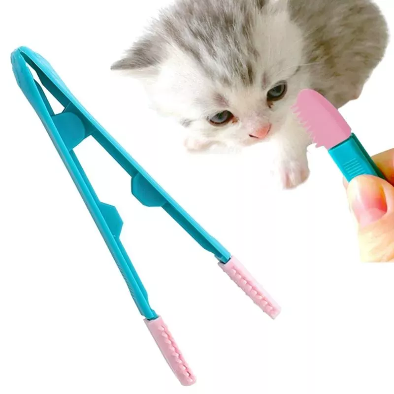 Cat Eye Brush - Čisticí kartáč na oči pro kočky (modrý a růžový)
