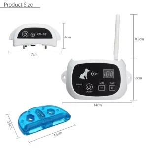 KD-661 Bezdrátový Elektronický Plot pro Psy, Šokový Hlava pro Dva Psy (UK Plug)