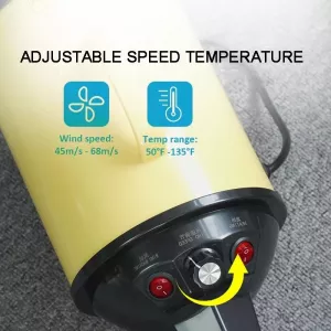 2100W Sušička Psí Srsti s Plynulou Regulací Rychlosti - Růžová